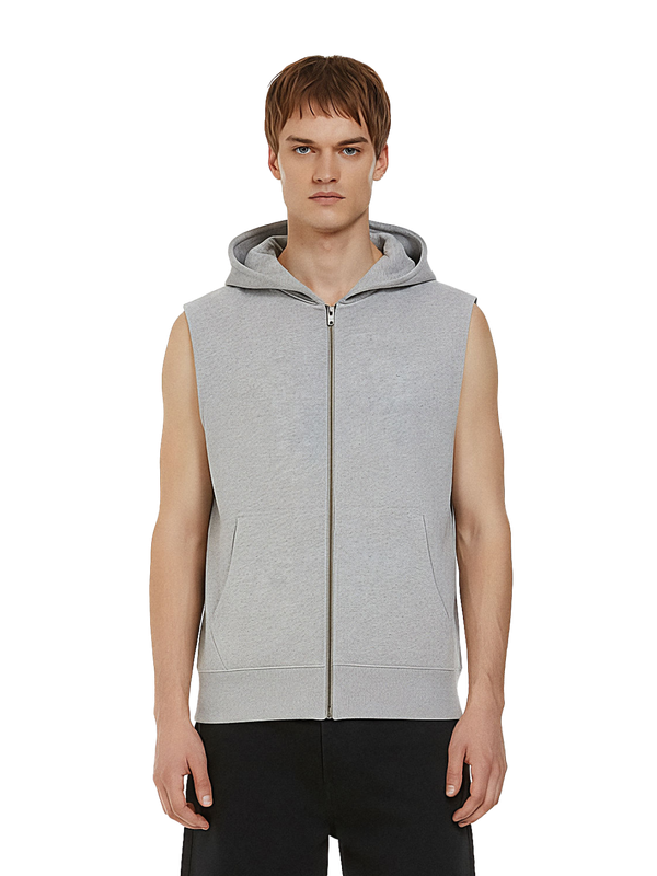 Sleeveless Full Zip Hoodie