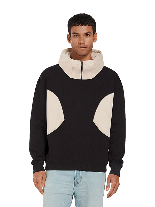 Colour Panelled Hoodie
