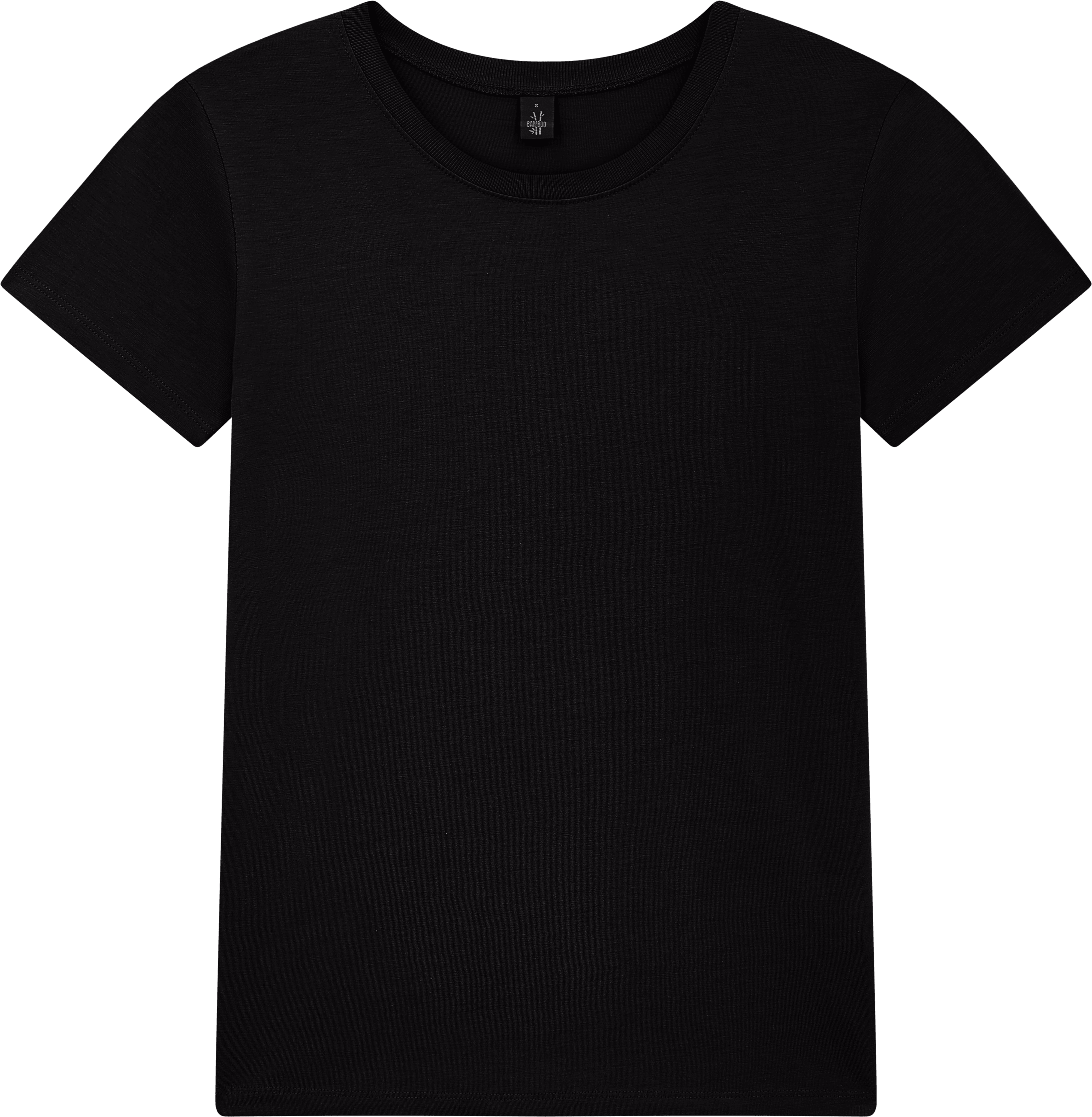 Earth Positive Bamboo Women's Jersey T-shirt BAM02 in Black