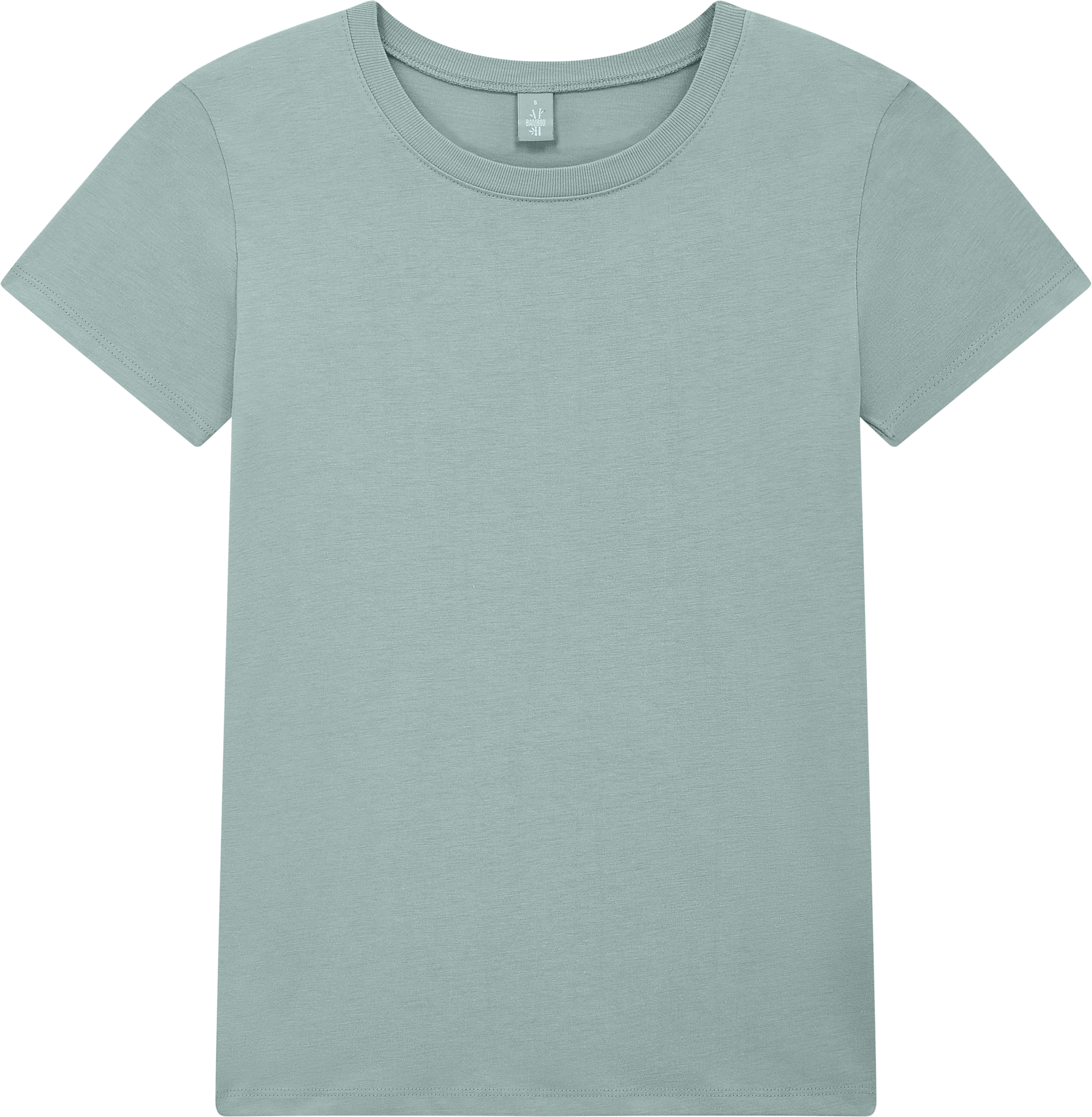 Earth Positive Bamboo Women's Jersey T-shirt BAM02 in Bamboo Light Grey