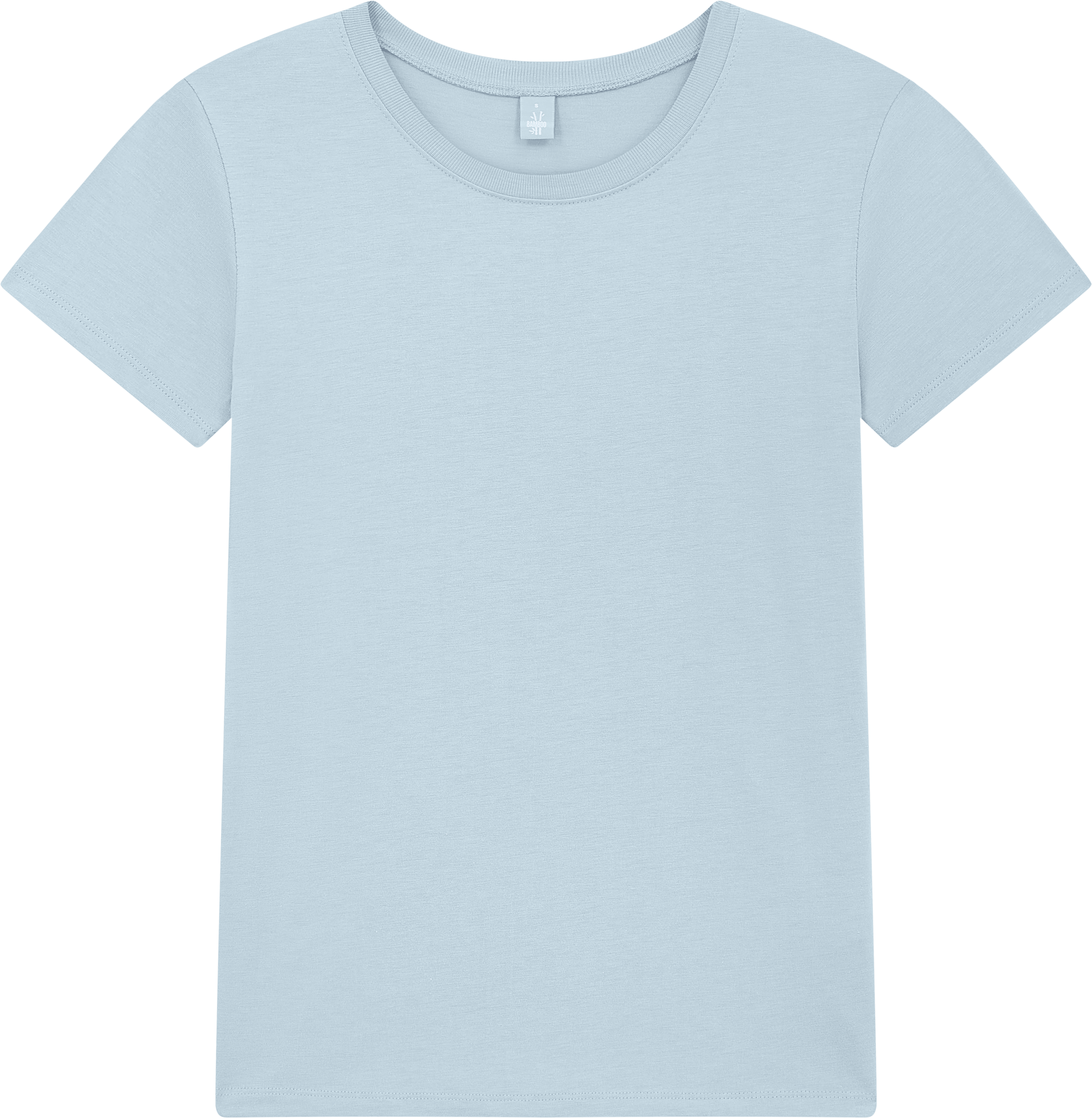 Earth Positive Bamboo Women's Jersey T-shirt BAM02 in Pastel Blue