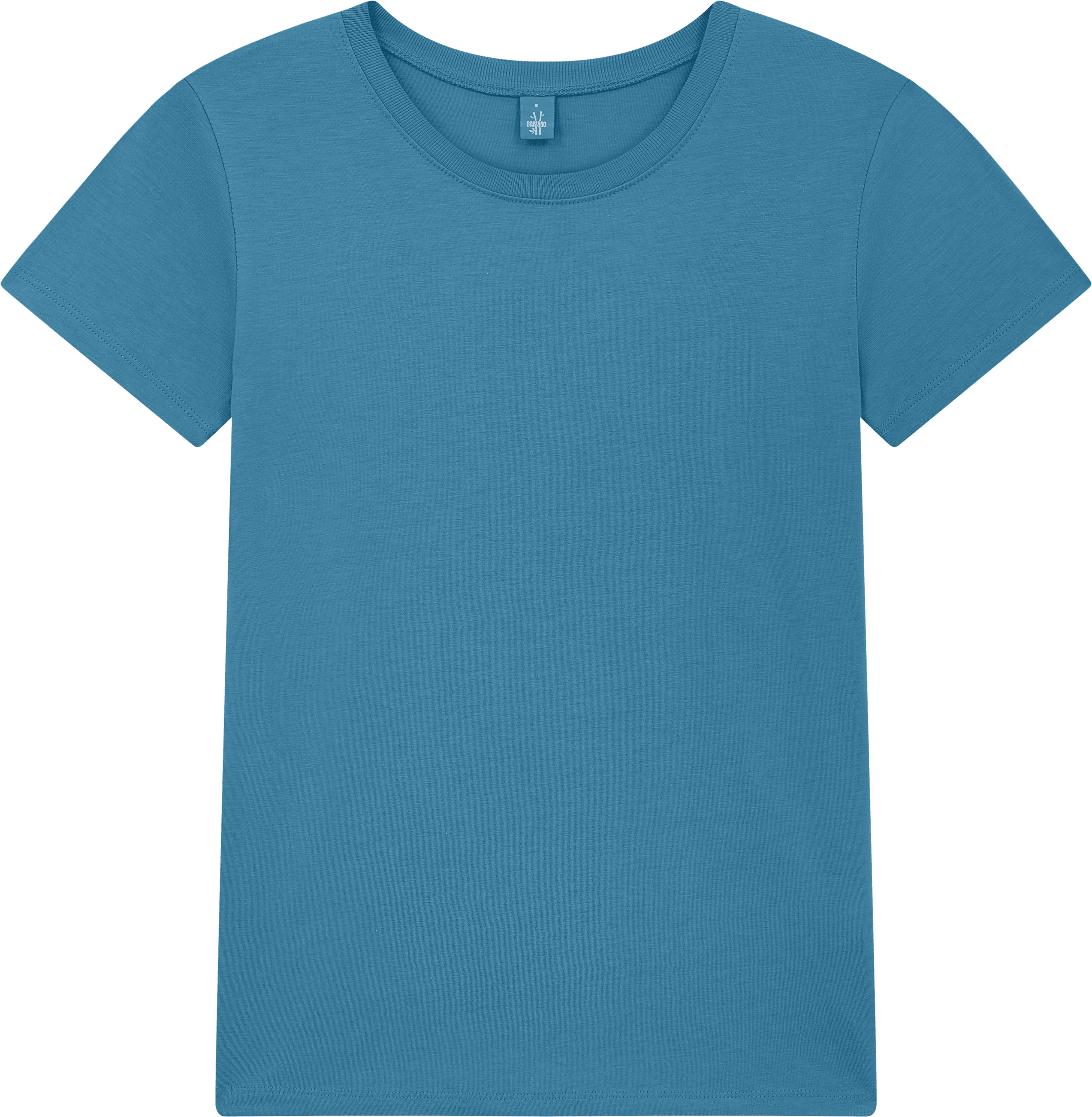 Earth Positive Bamboo Women's Jersey T-shirt BAM02 in Petrol Blue