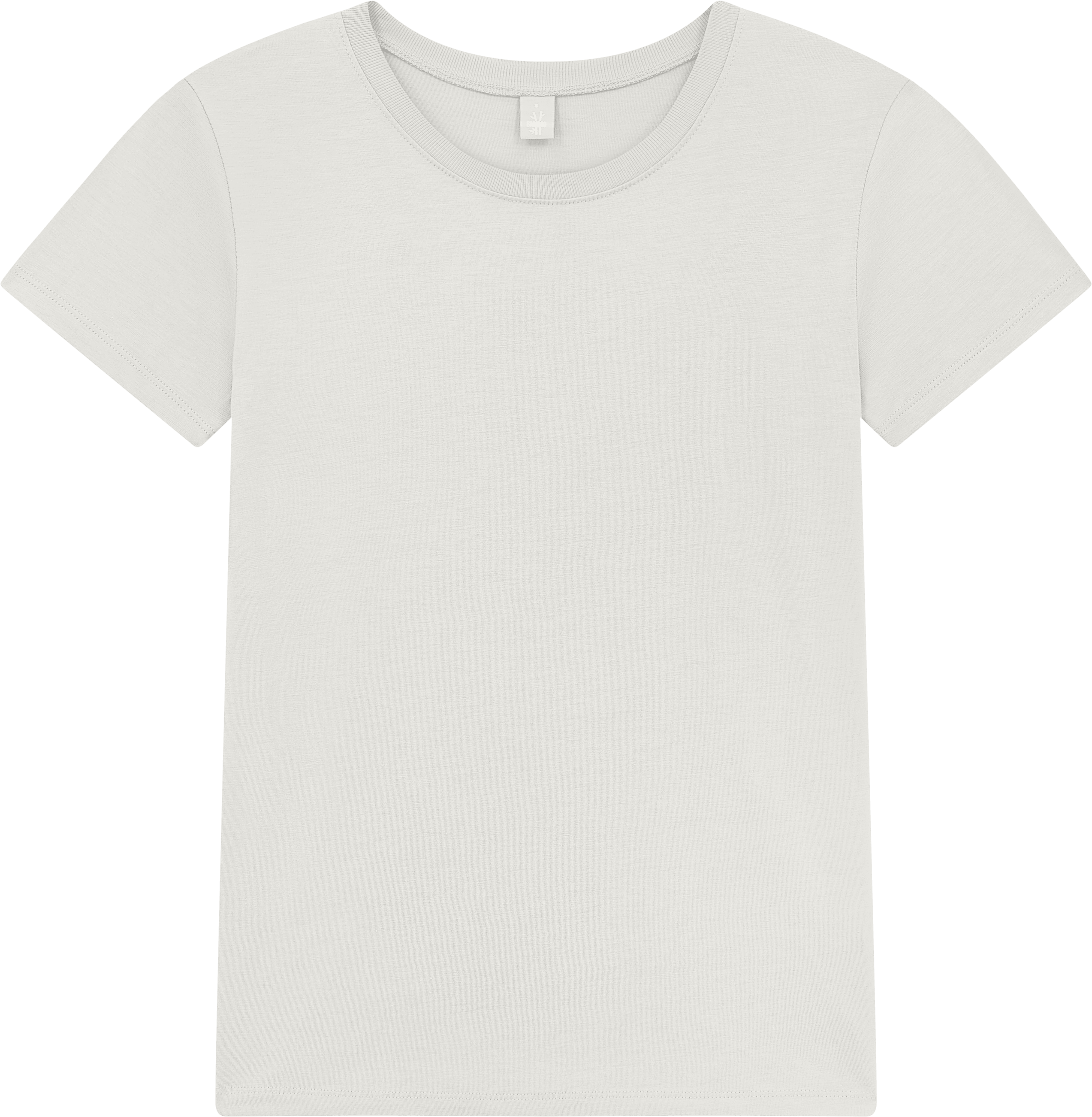 Earth Positive Bamboo Women's Jersey T-shirt BAM02 in Warm White