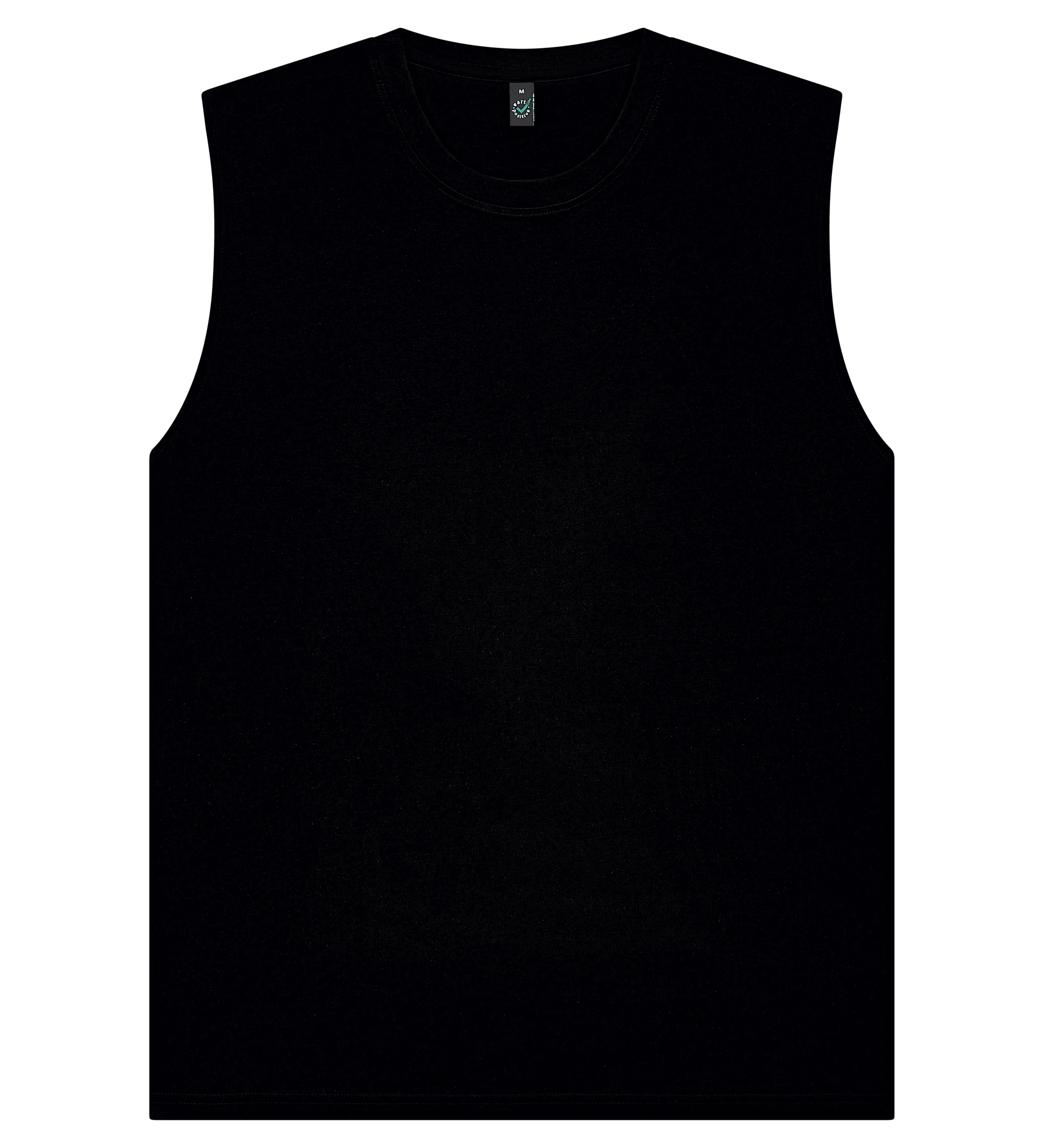 Earth Positive Sleeveless T-shirt EP01S in Black