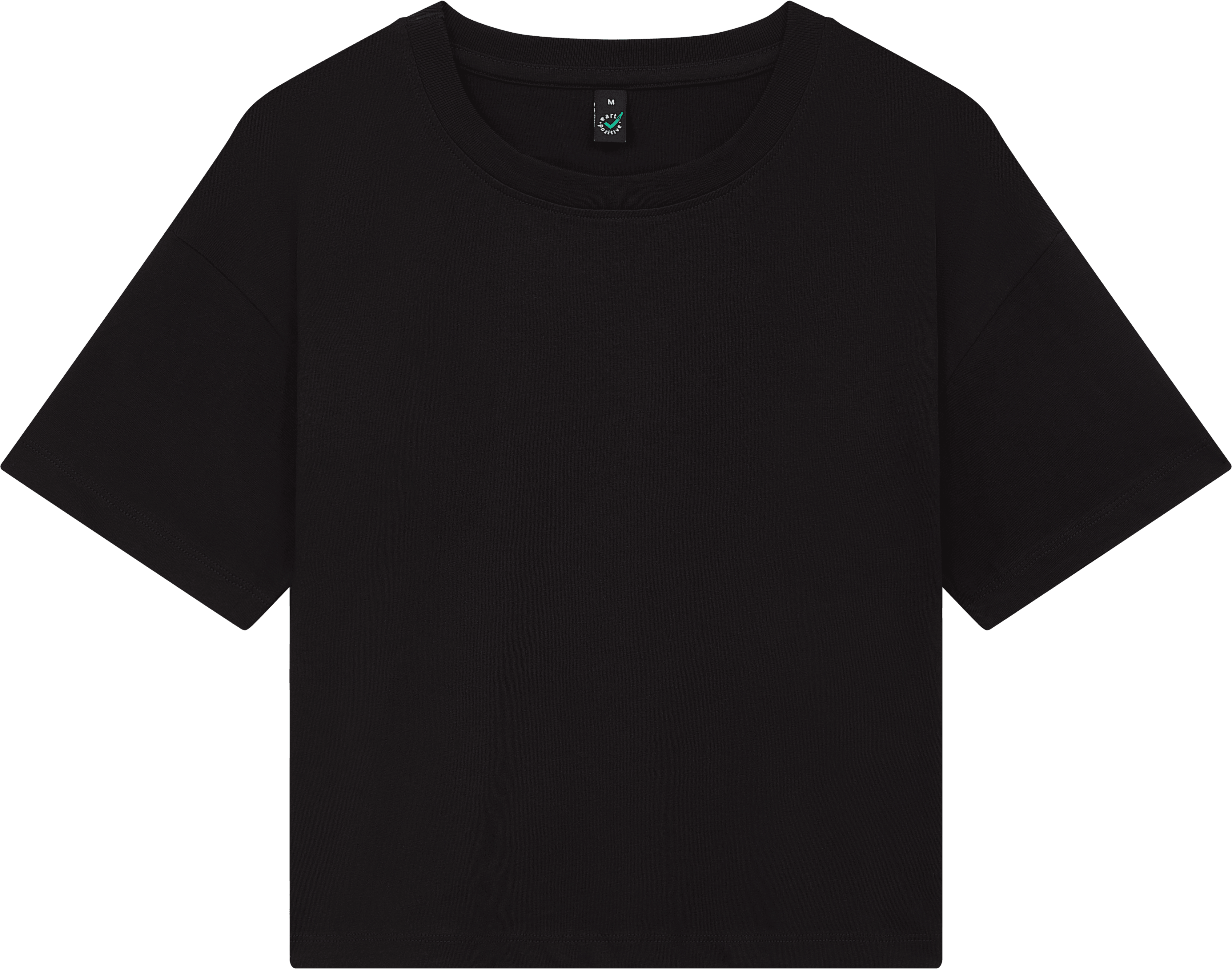 Earth Positive Women's Premium Boxy T-shirt EP026 in Black