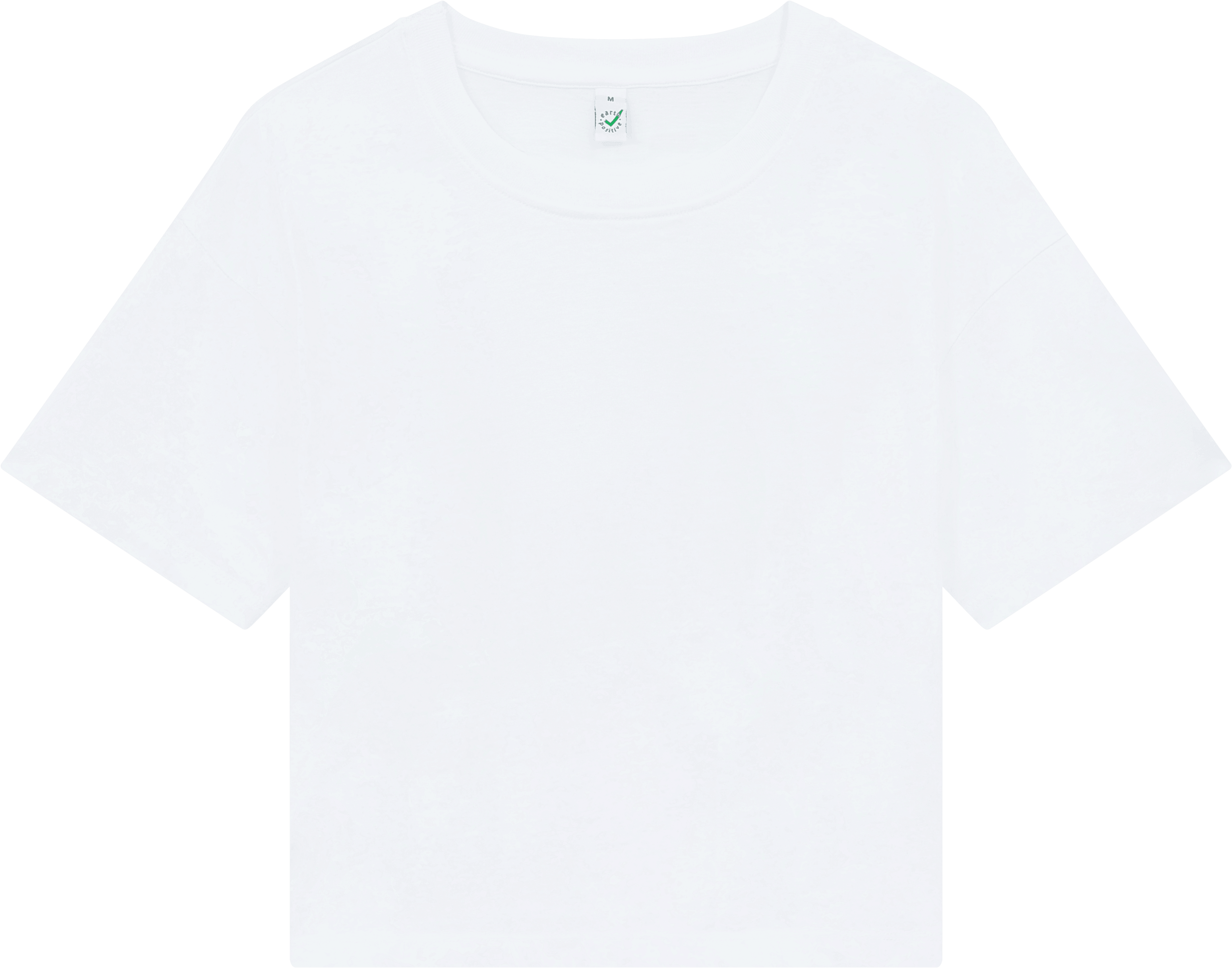 Earth Positive Women's Premium Boxy T-shirt EP026 in White