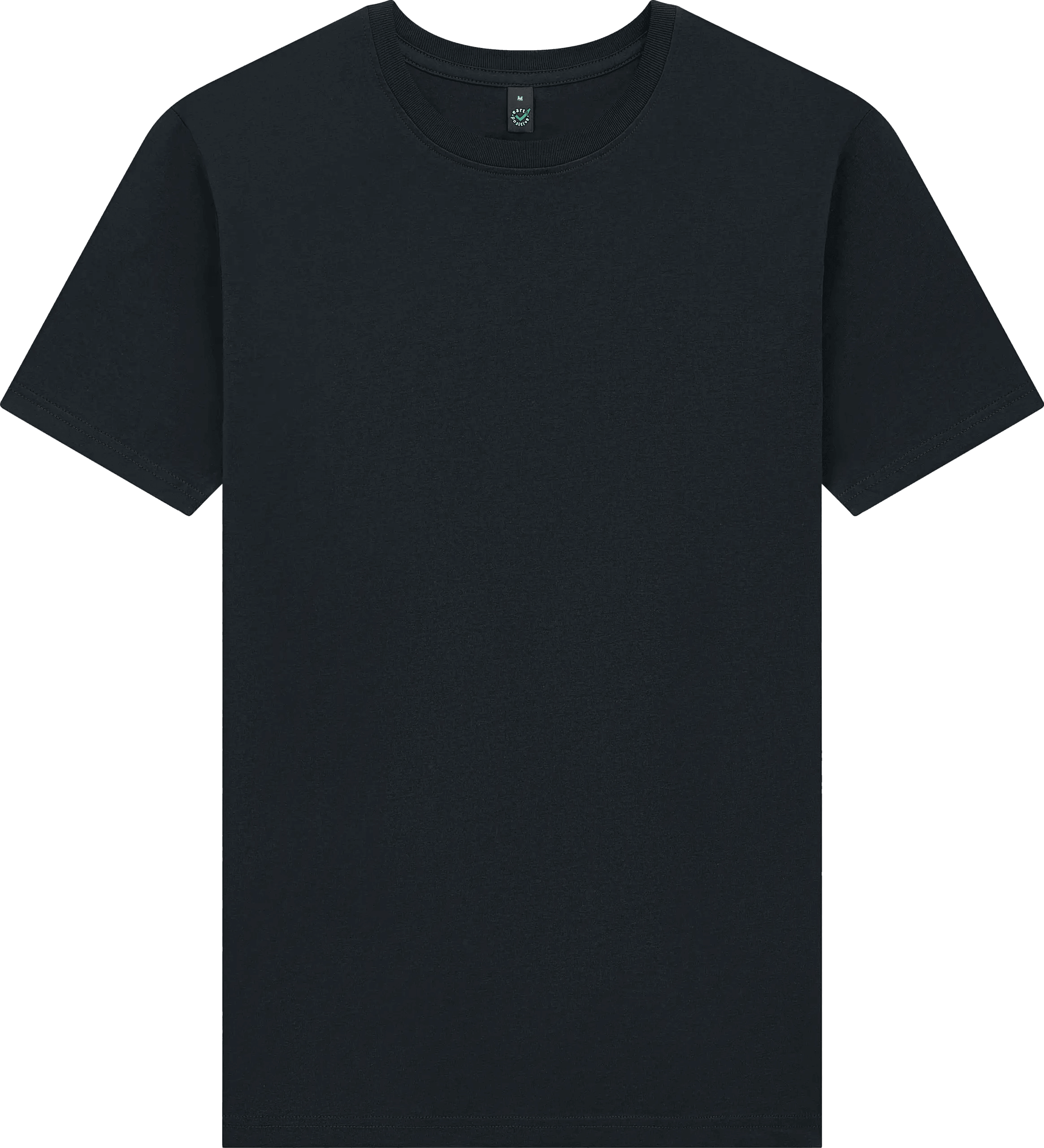 Earth Positive Premium Jersey T-shirt EP185 in Faded Olive Black
