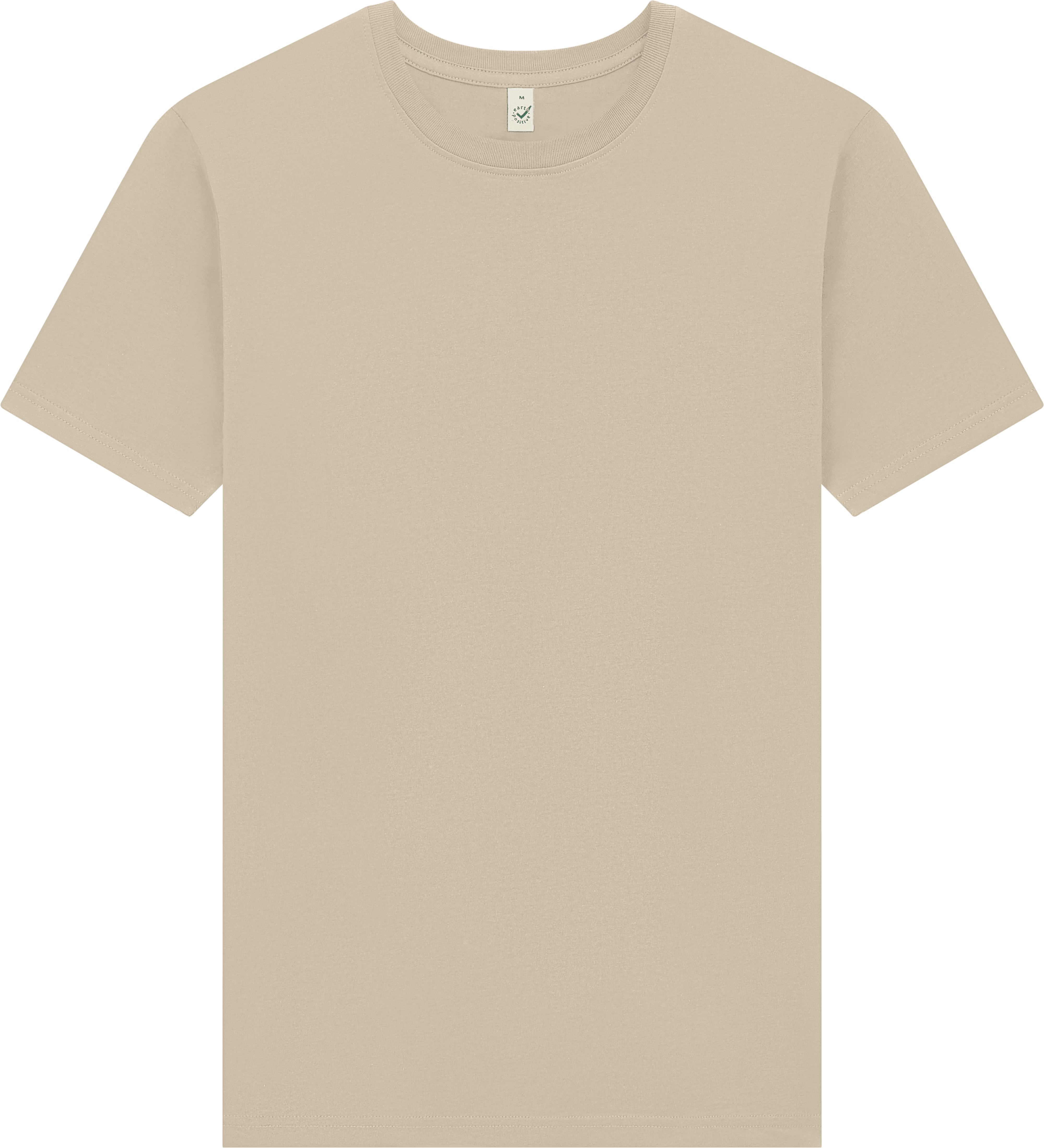 Earth Positive Premium Jersey T-shirt EP185 in Light Beige (Sand)