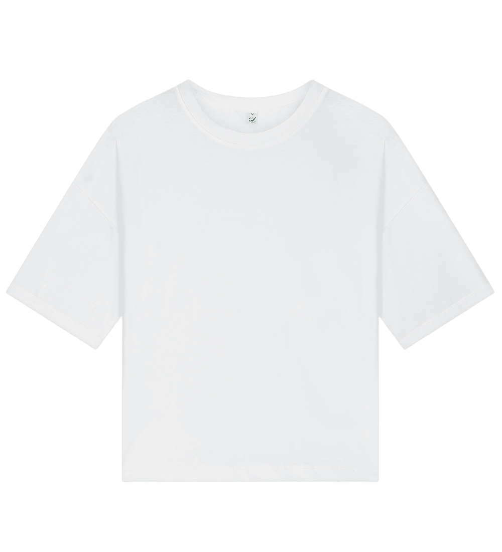 Earth Positive Women's Heavy Boxy T-shirt EP220 in White