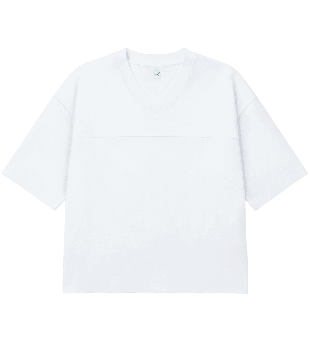 Earth Positive Women's Oversized Football Jersey EP221 in White