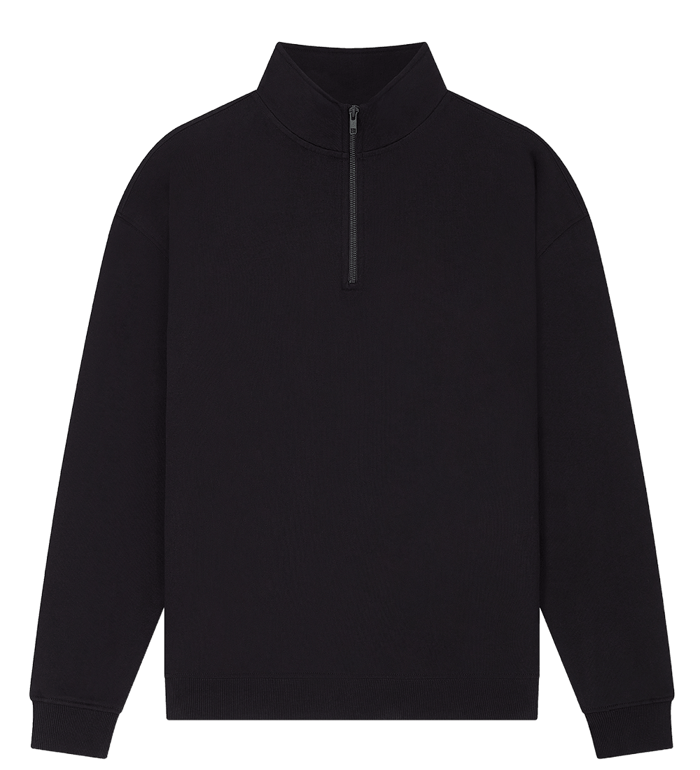 Earth Positive 1/4 Zip Sweatshirt EP307 in Black