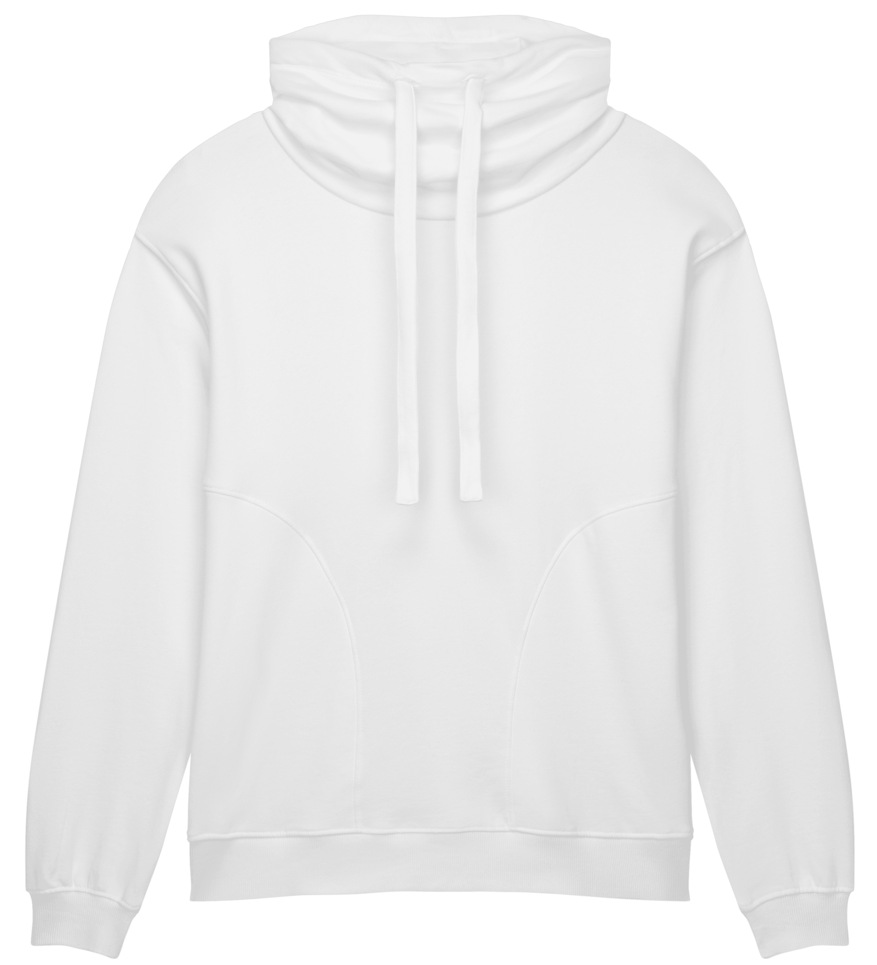 Earth Positive Women's Funnel Neck Sweatshirt EP315 in Sueded Off White