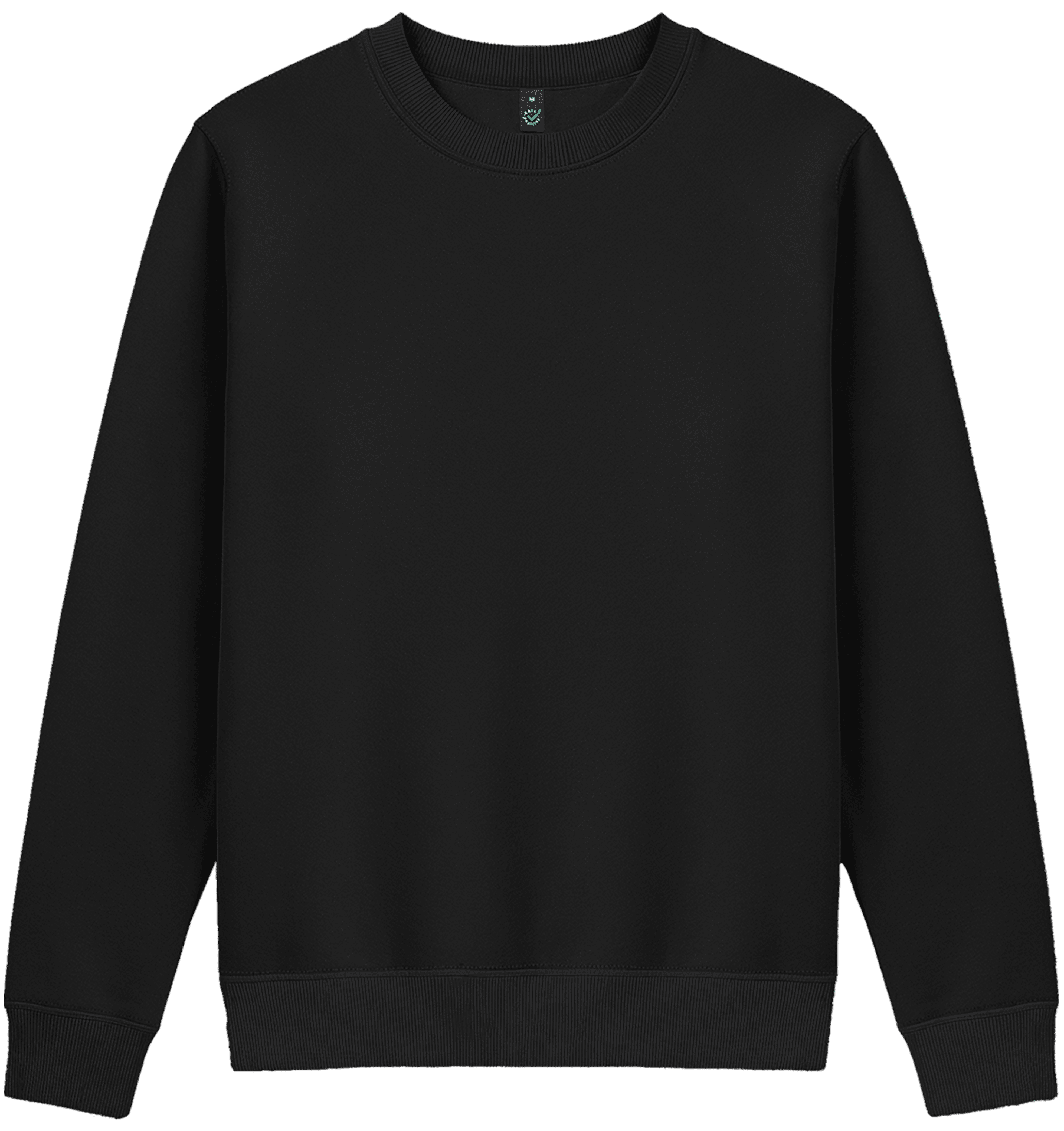Earth Positive Women's Crew Neck Sweatshirt EP319 in Black