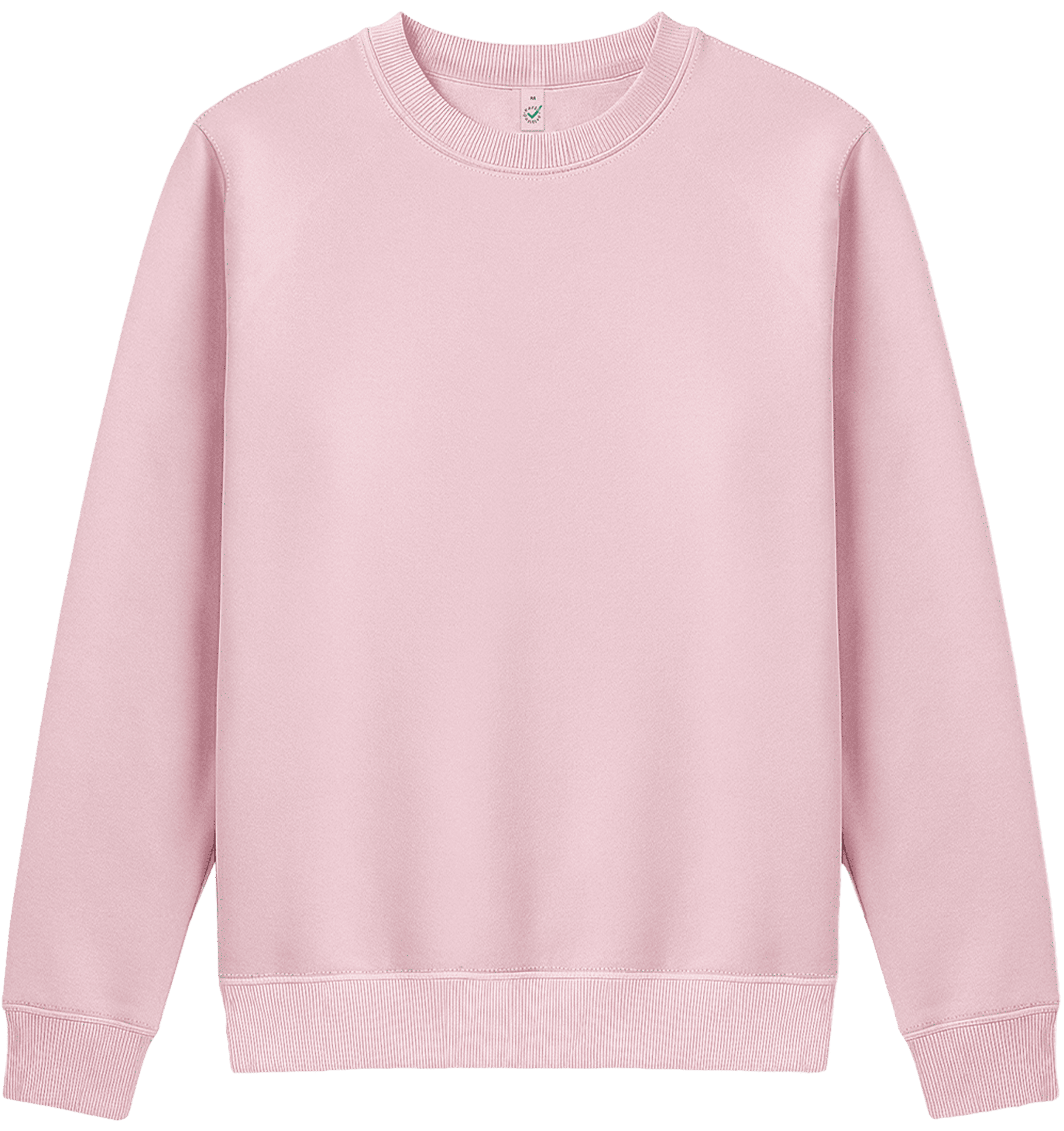 Earth Positive Women's Crew Neck Sweatshirt EP319 in Baby Pink