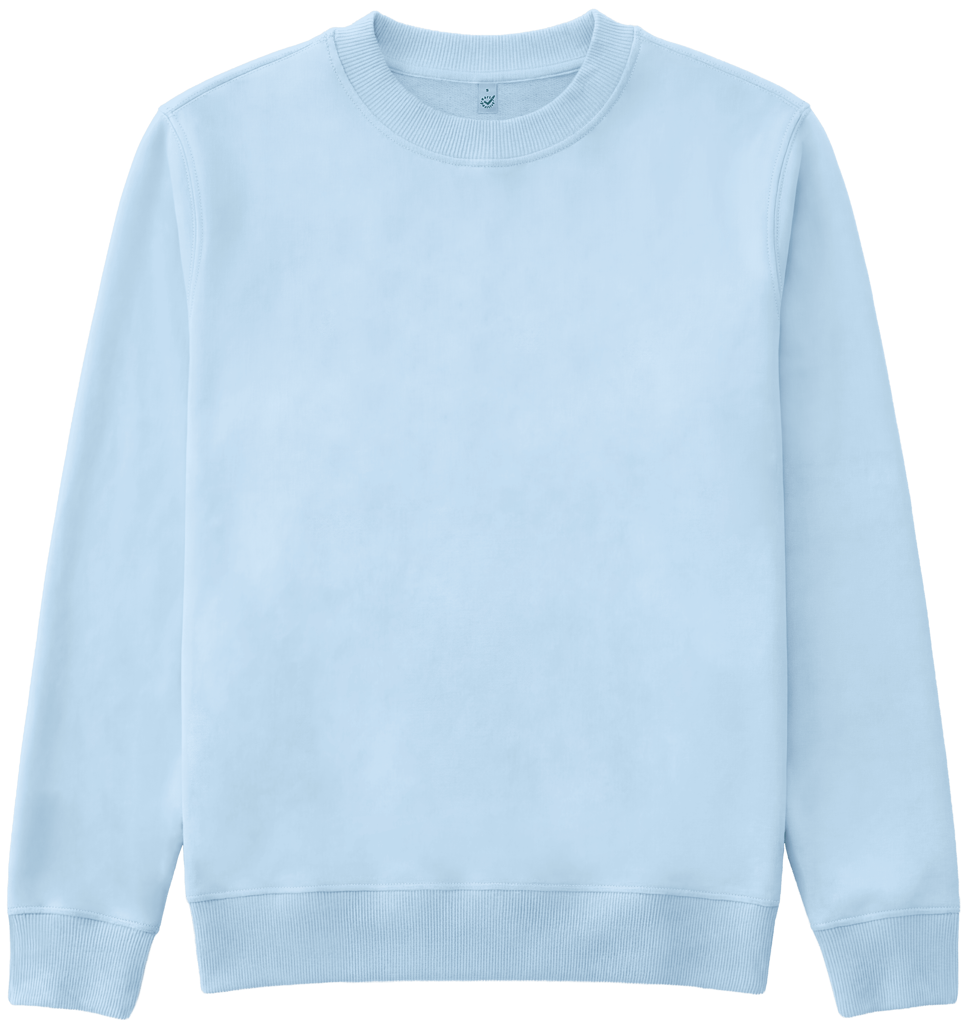 Earth Positive Women's Crew Neck Sweatshirt EP319 in Light Blue
