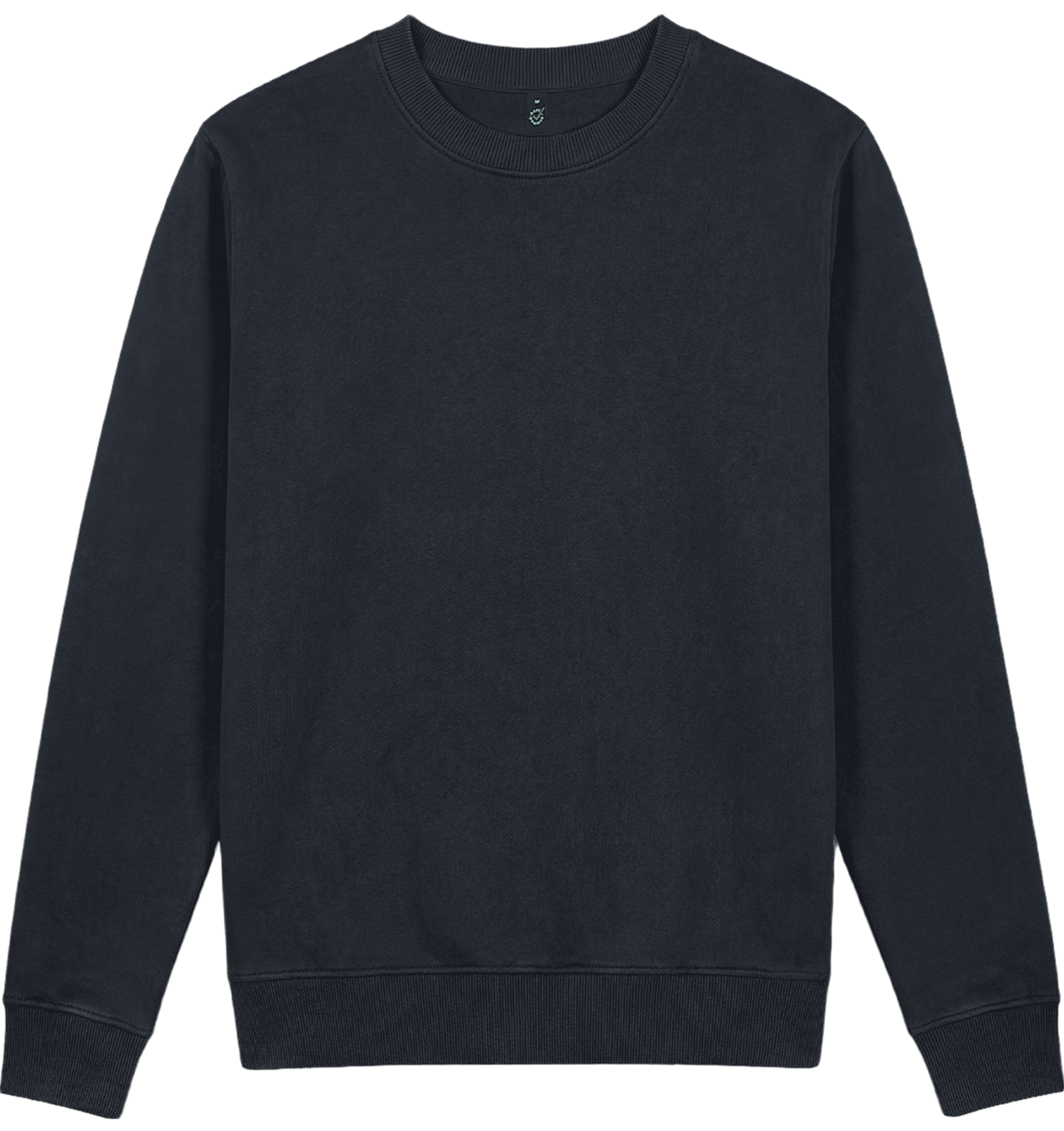 Earth Positive Women's Crew Neck Sweatshirt EP319 in Stone Washed Black