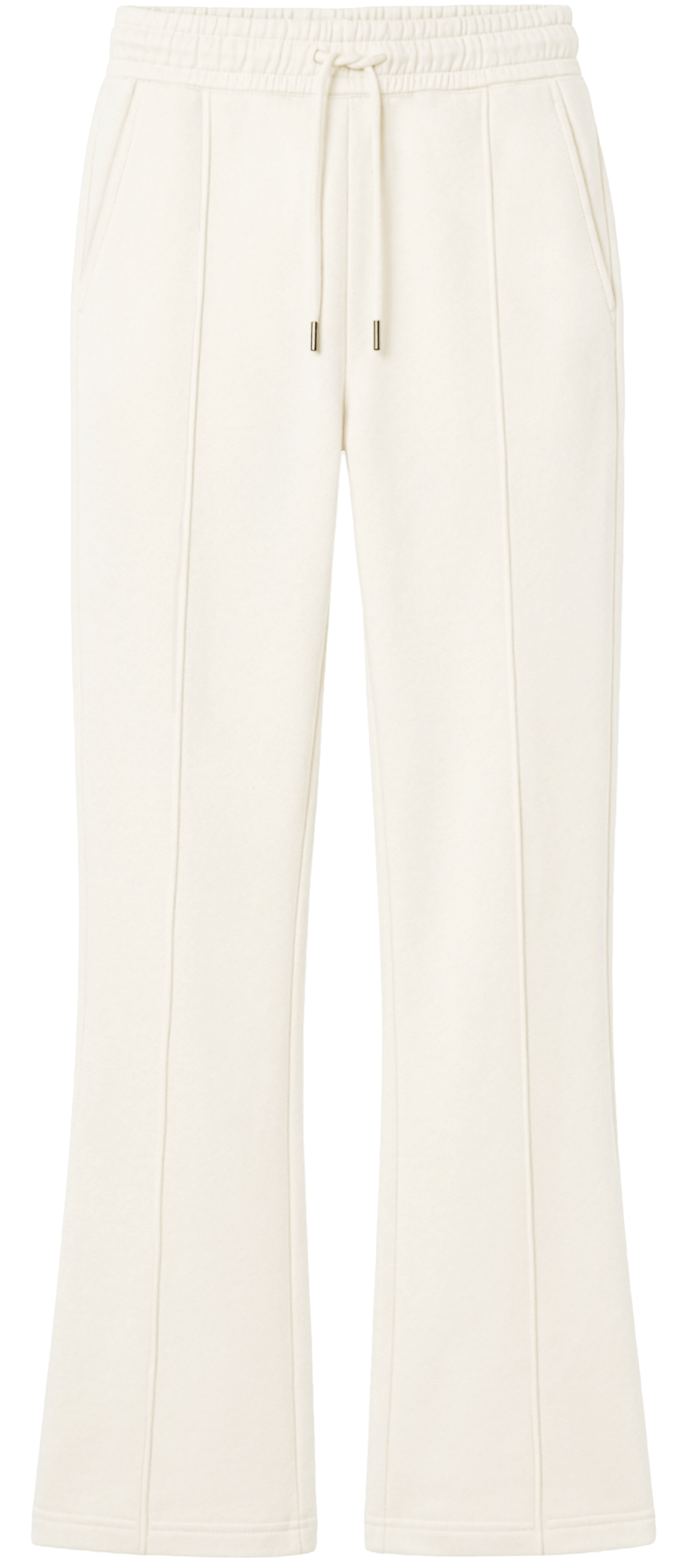 Earth Positive Women's Flared Leg Sweatpants EP347 in Off White