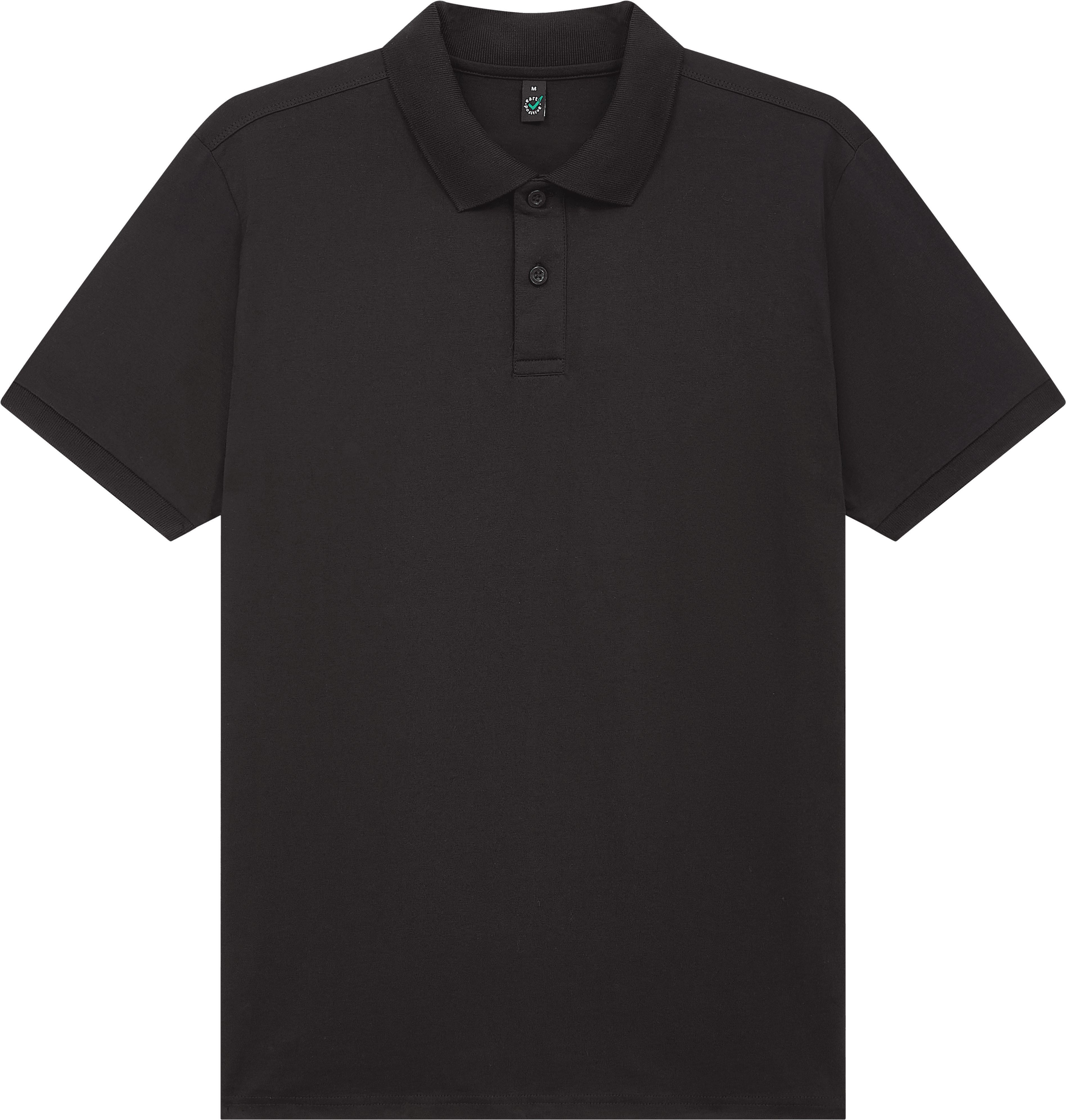 Earth Positive Jersey Polo Shirt EP39 in Black