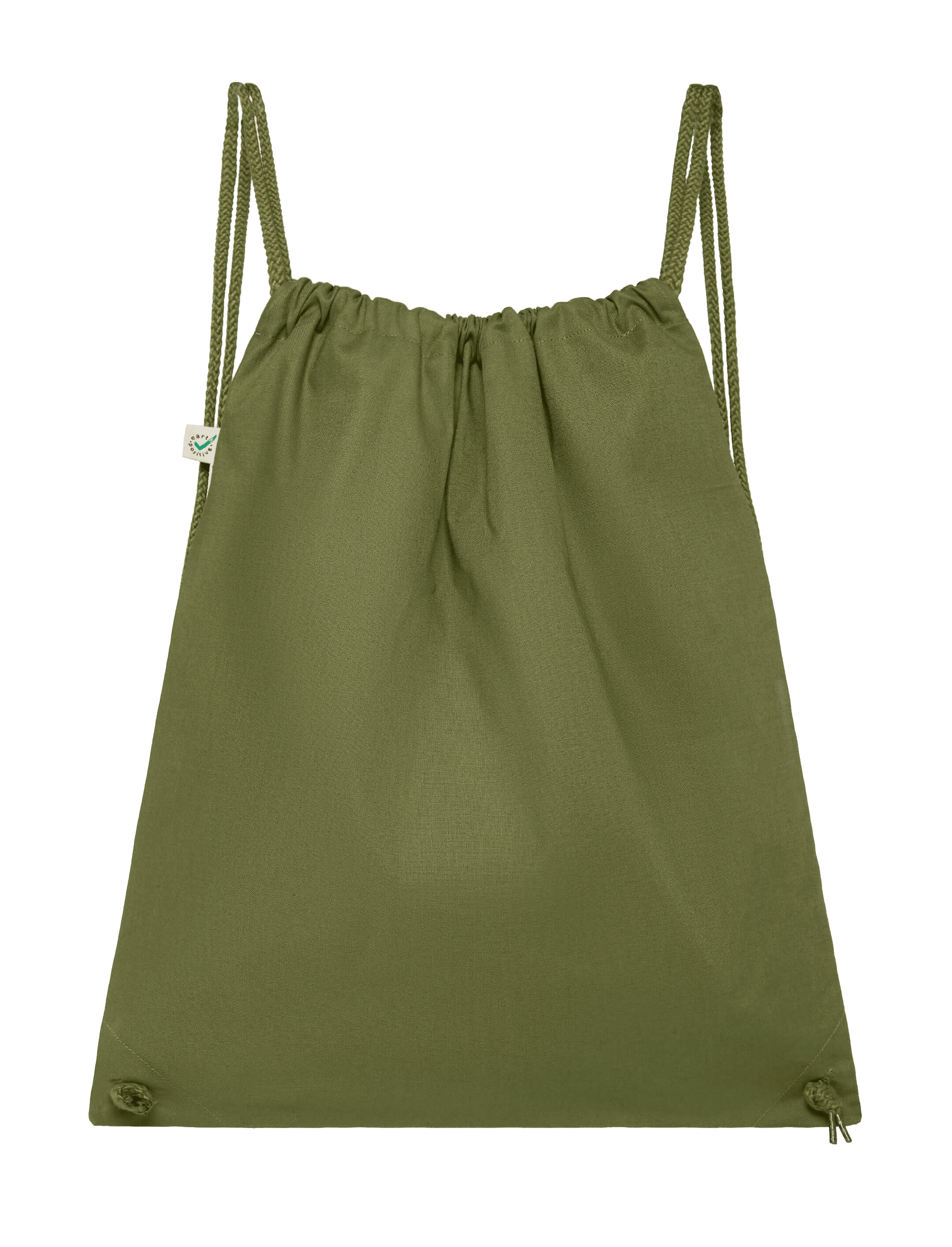 Earth Positive Drawstring Bag EP76 in Khaki Green
