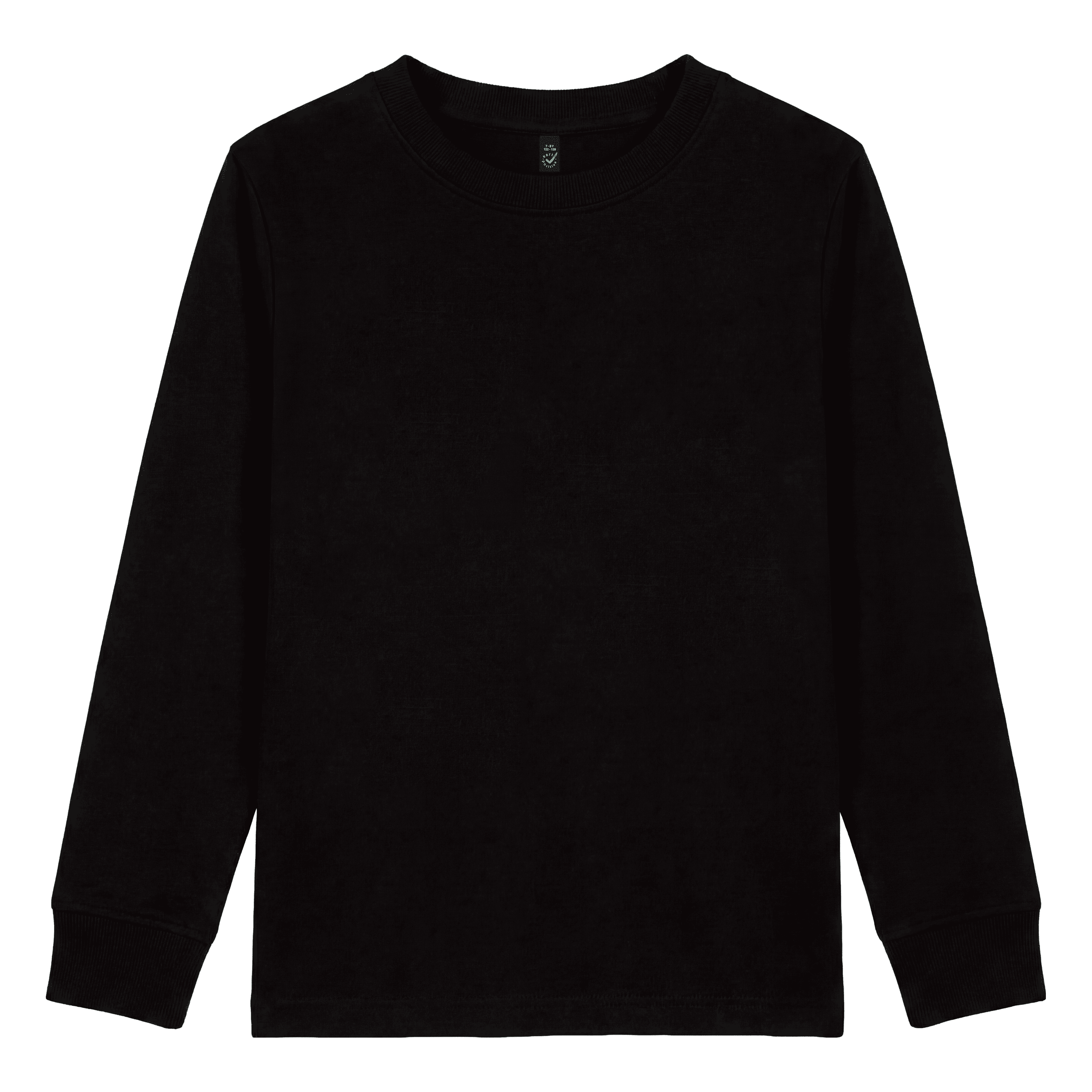 Earth Positive Premium Children's Long Sleeve T-Shirt EPJ185L in Black