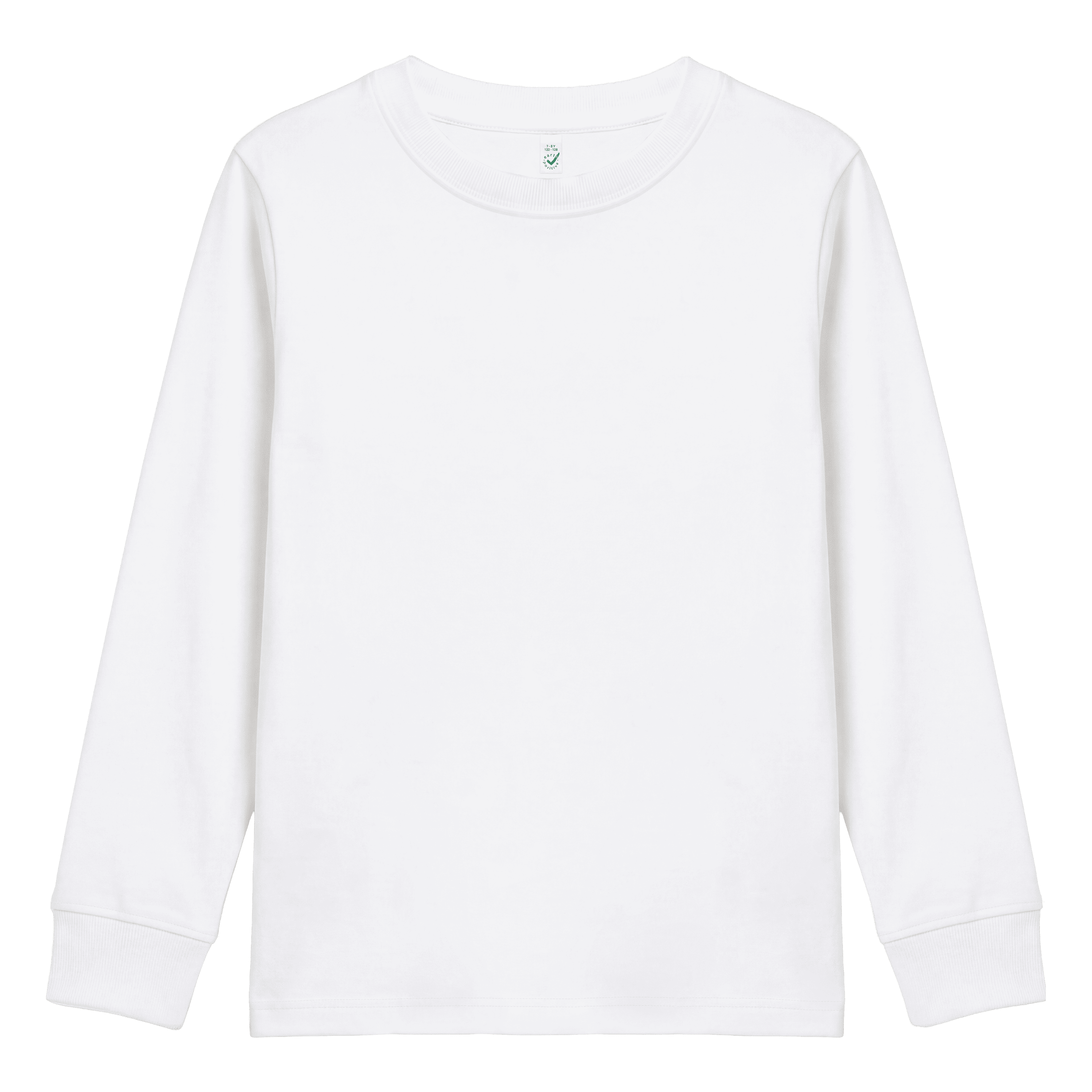 Earth Positive Premium Children's Long Sleeve T-Shirt EPJ185L in White