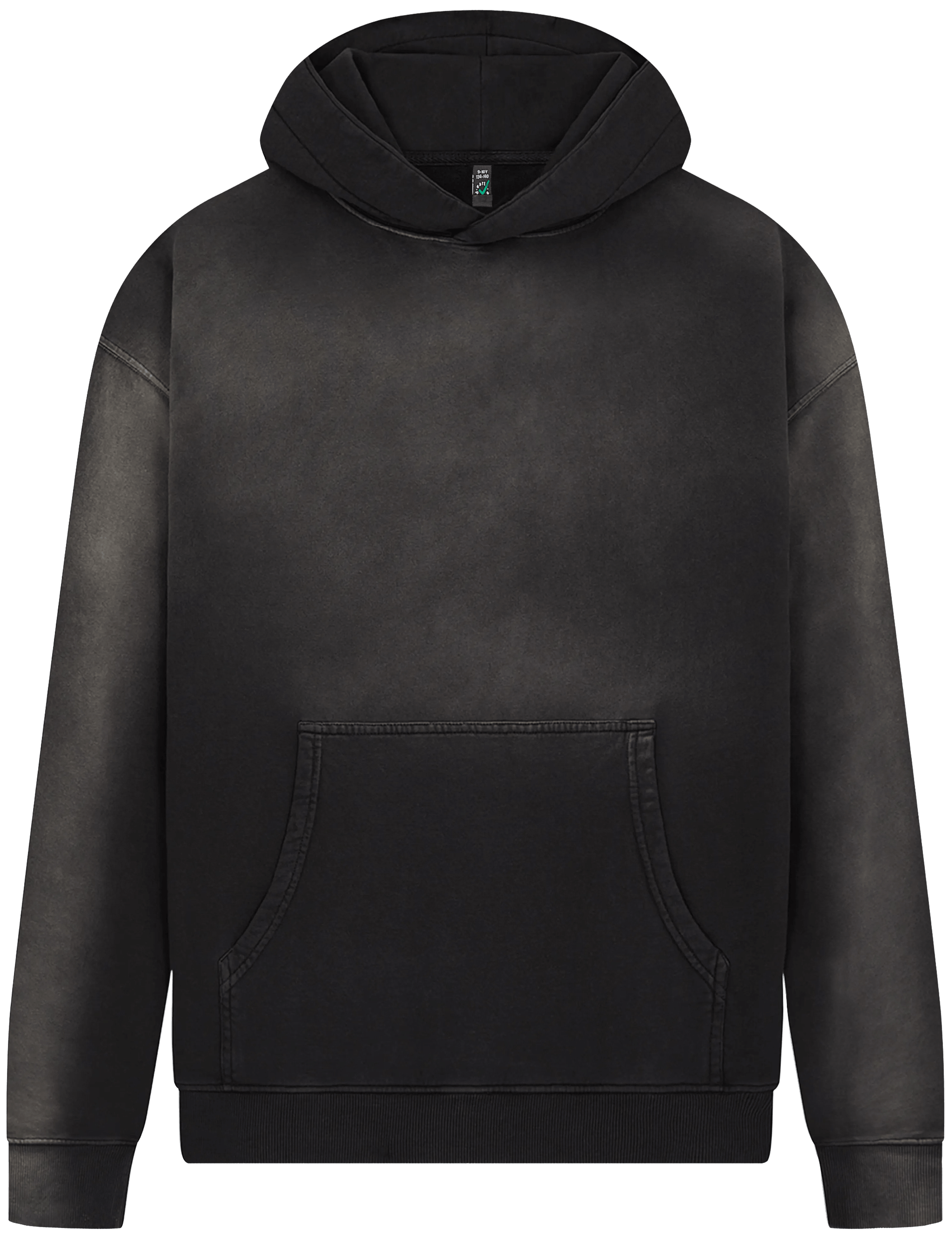 Earth Positive Children's Pullover Hoodie EPJ301 in Shadowed Black