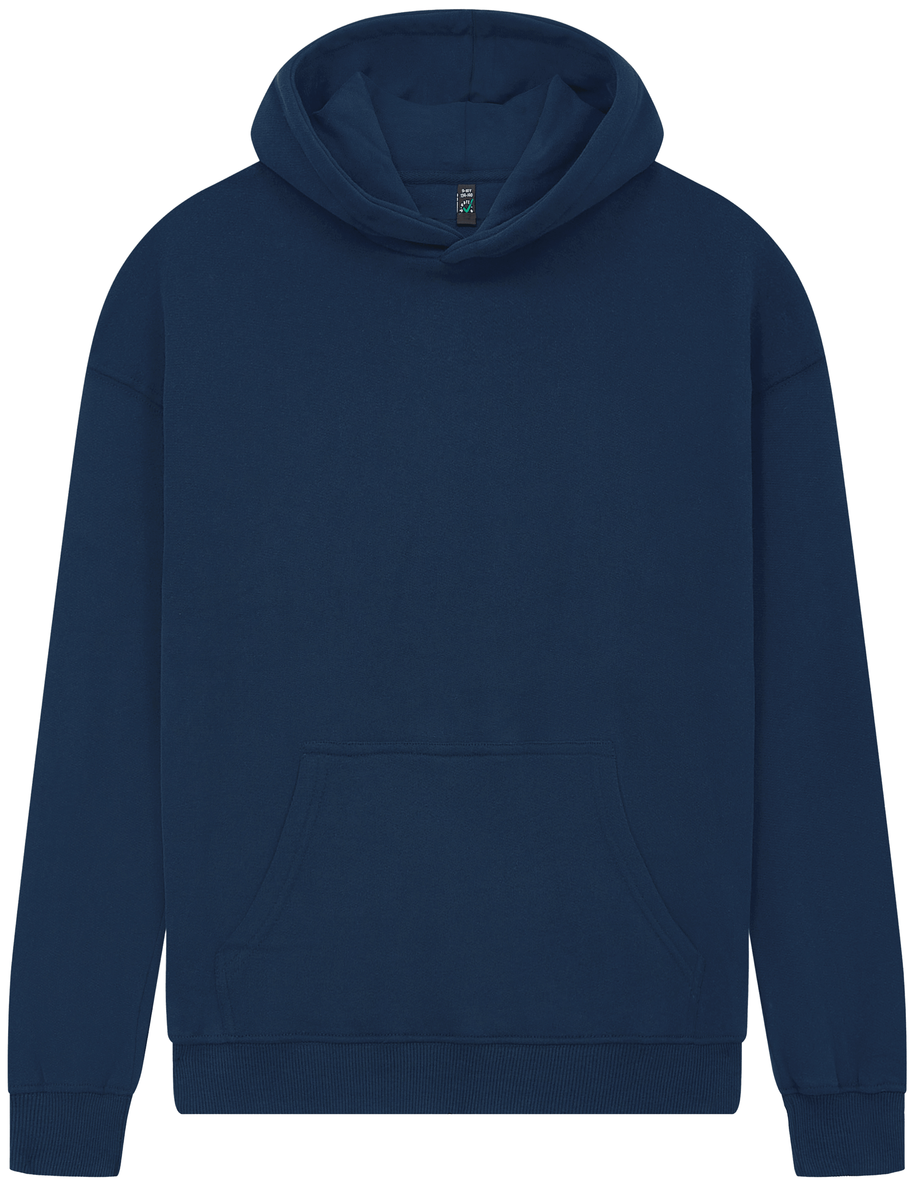Earth Positive Children's Pullover Hoodie EPJ301 in Sueded French Navy
